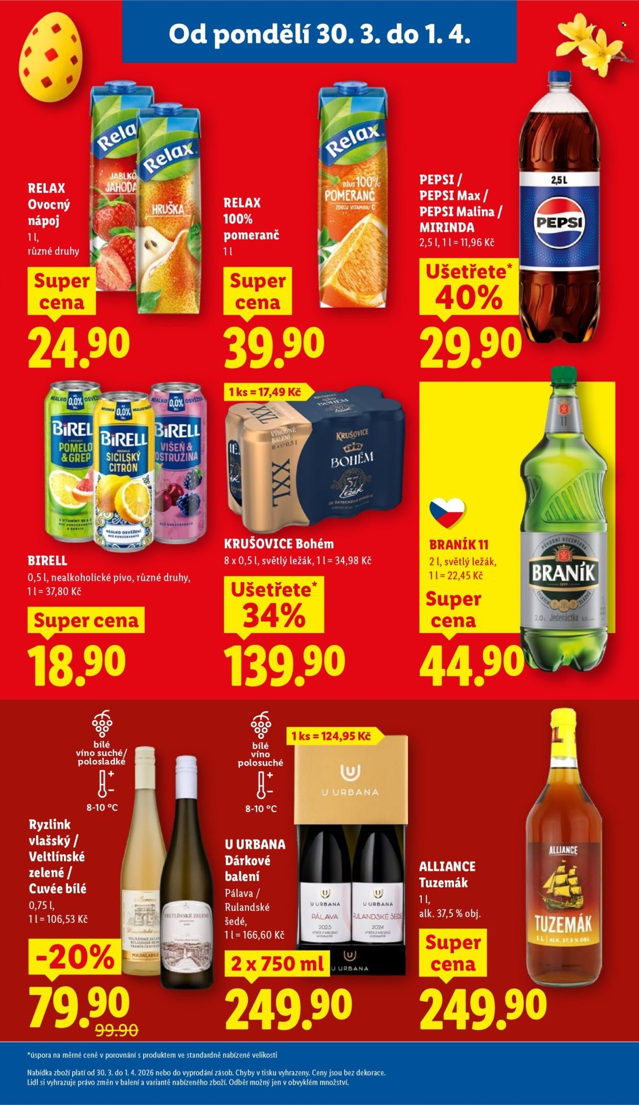 LIDL leták - Od pondělí 30.3.2026 (2026-03-30 - 2026-04-01)