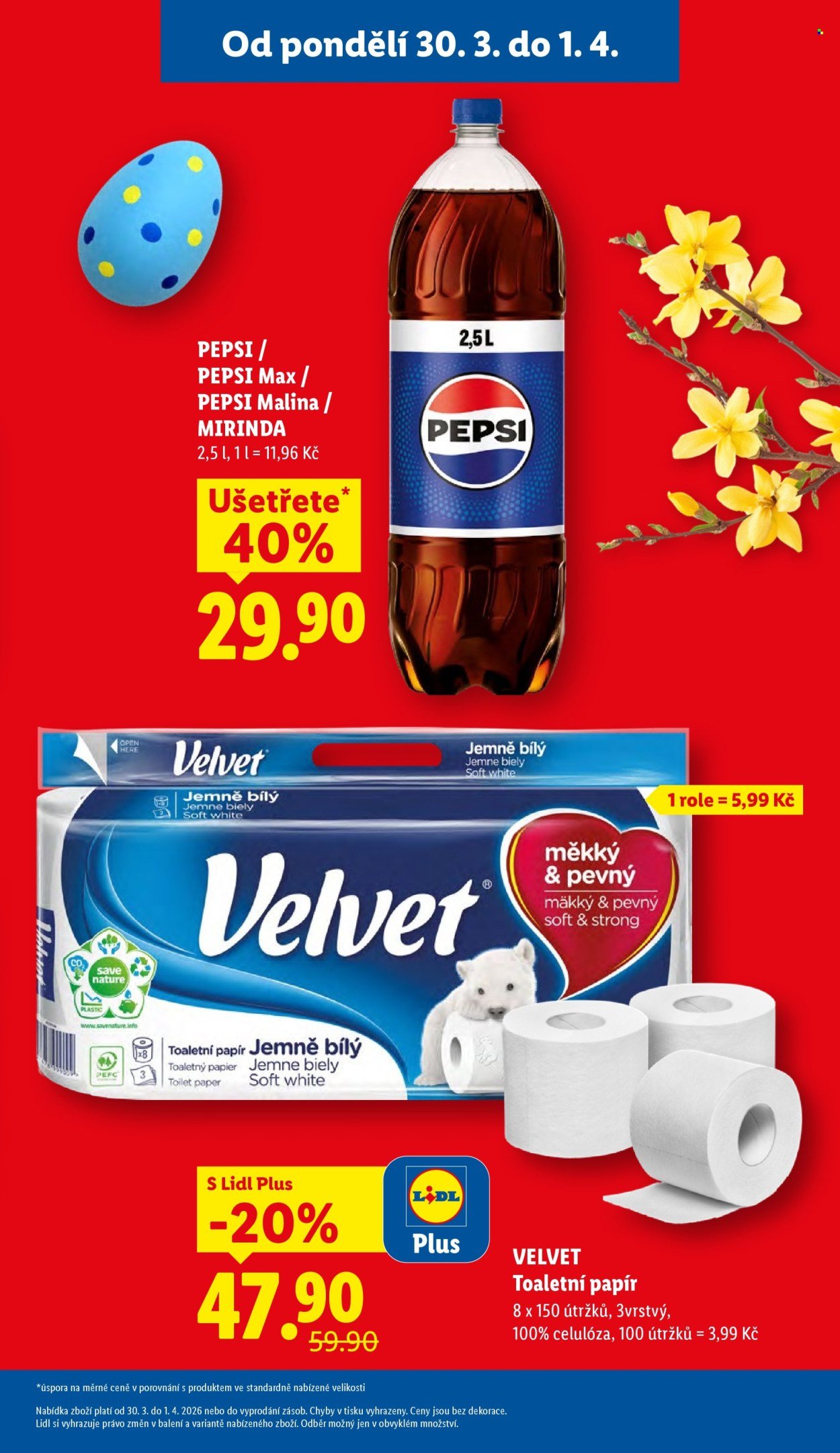 LIDL leták - Od pondělí 30.3.2026 (2026-03-30 - 2026-04-01)
