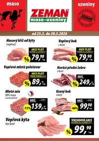 ZEMAN MASO-UZENINY leták - Od pondělí 25.5.2026 (2026-05-25 - 2026-05-30)