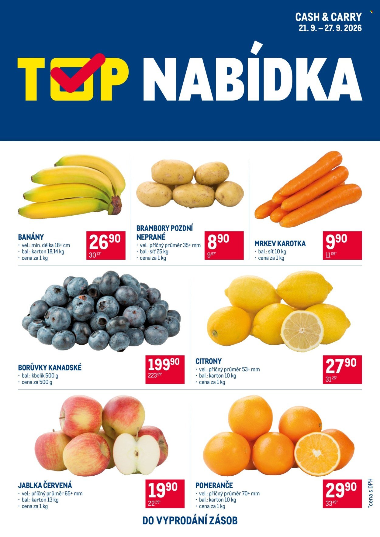 MAKRO leták - TOP ovoce a zelenina