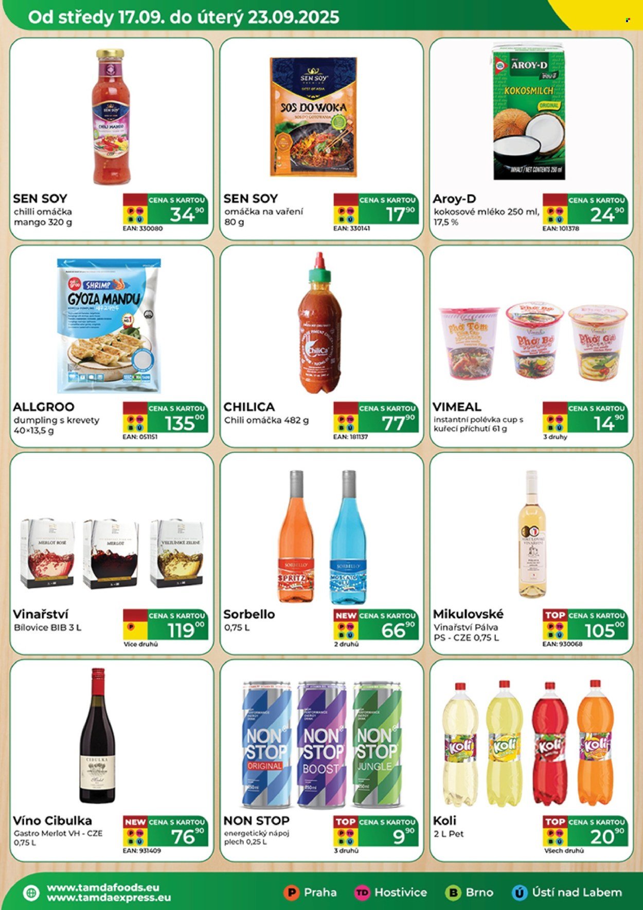 TAMDA FOODS leták - Od středy 17.9.2025 (2025-09-17 - 2025-09-23)