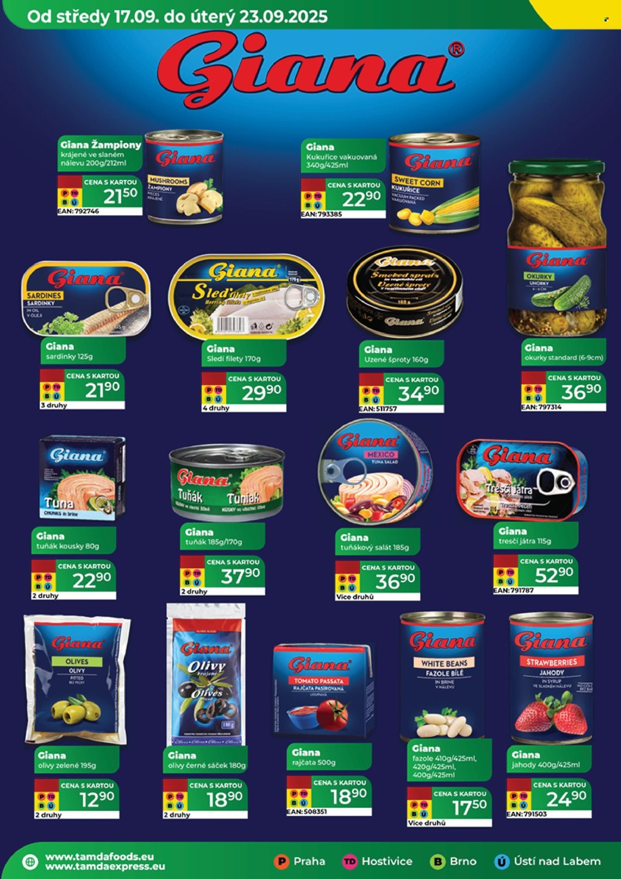 TAMDA FOODS leták - Od středy 17.9.2025 (2025-09-17 - 2025-09-23)