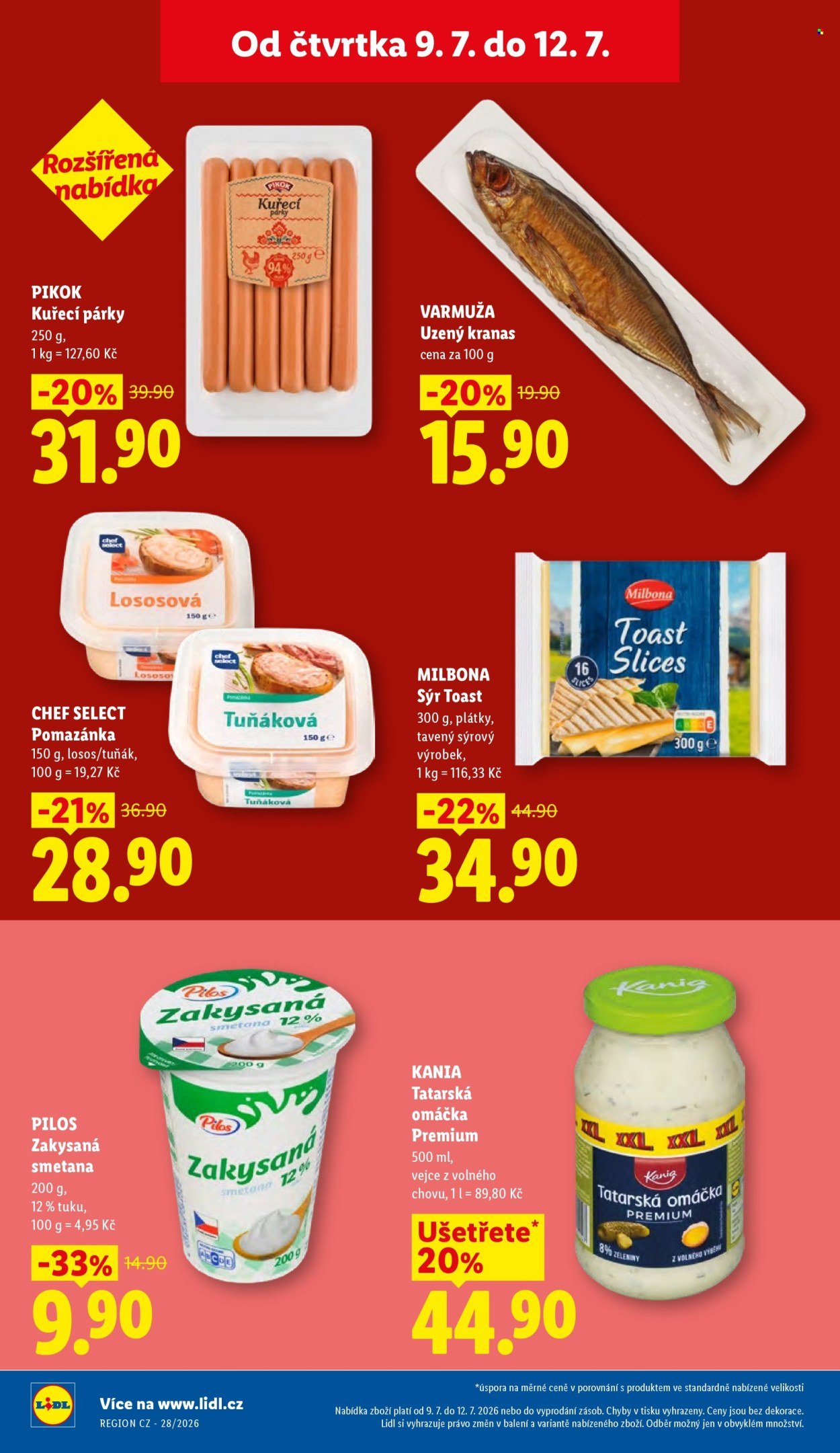 LIDL leták - Od čtvrtka 9.7.2026