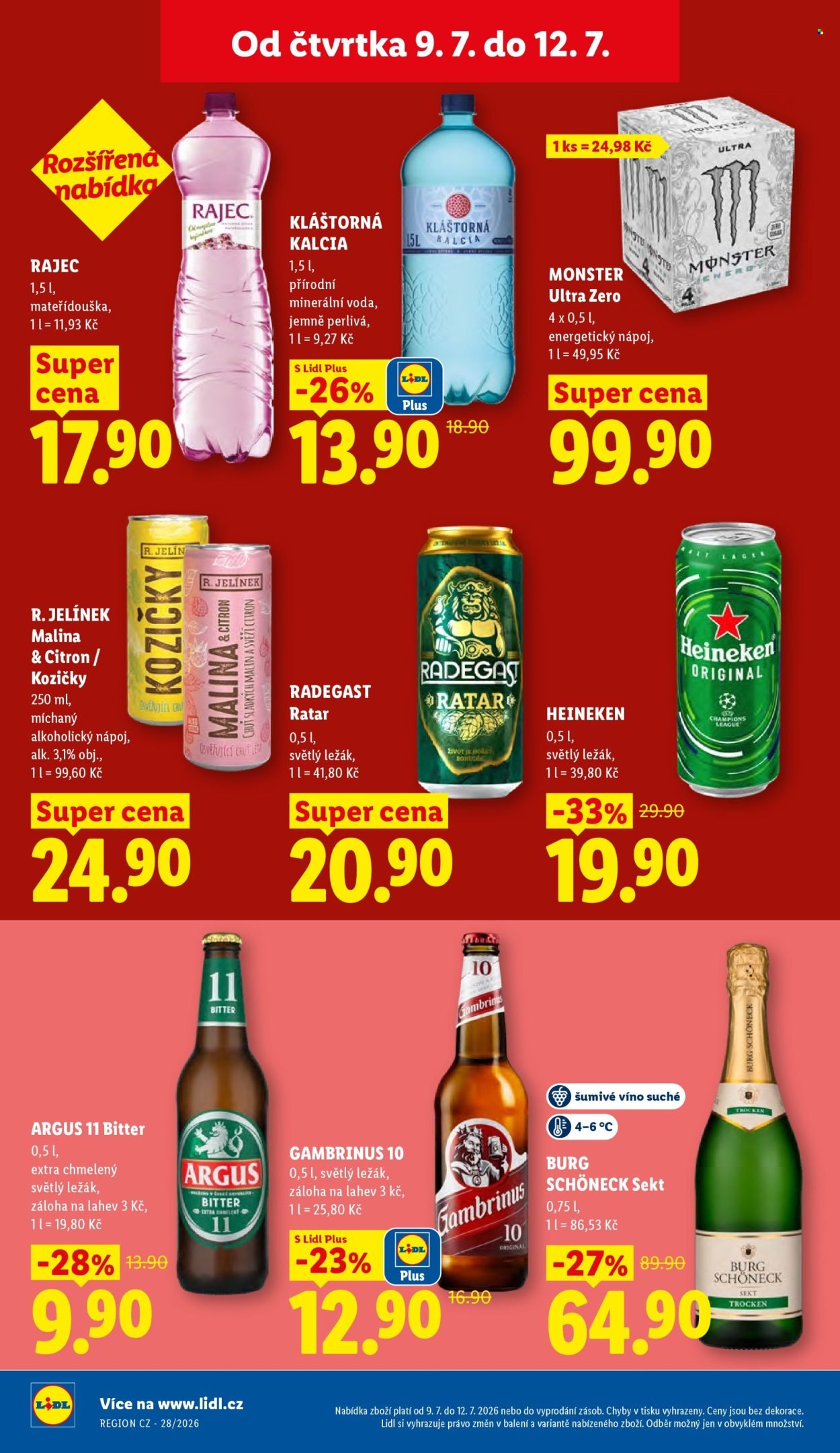 LIDL leták - Od čtvrtka 9.7.2026