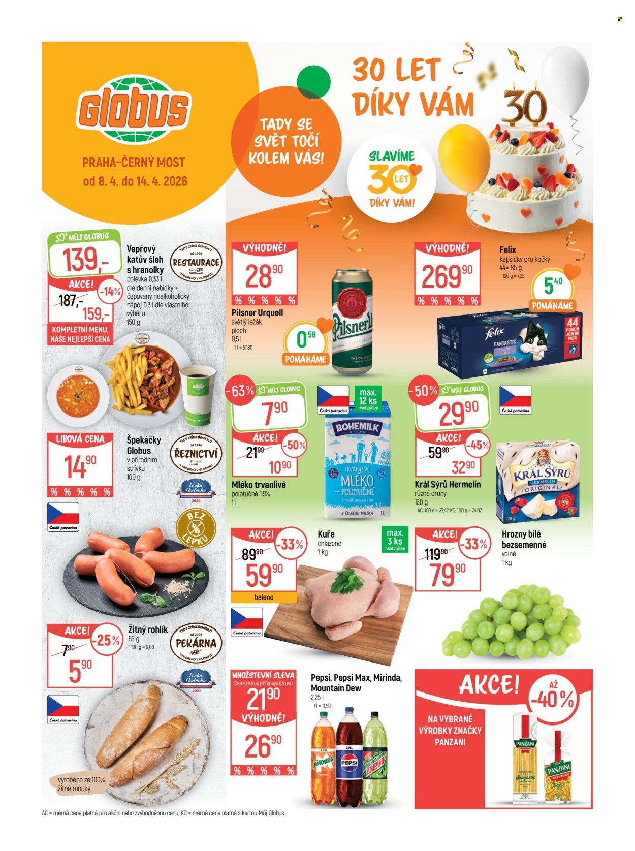 GLOBUS leták - Od středy 8.4.2026 (2026-04-08 - 2026-04-14)
