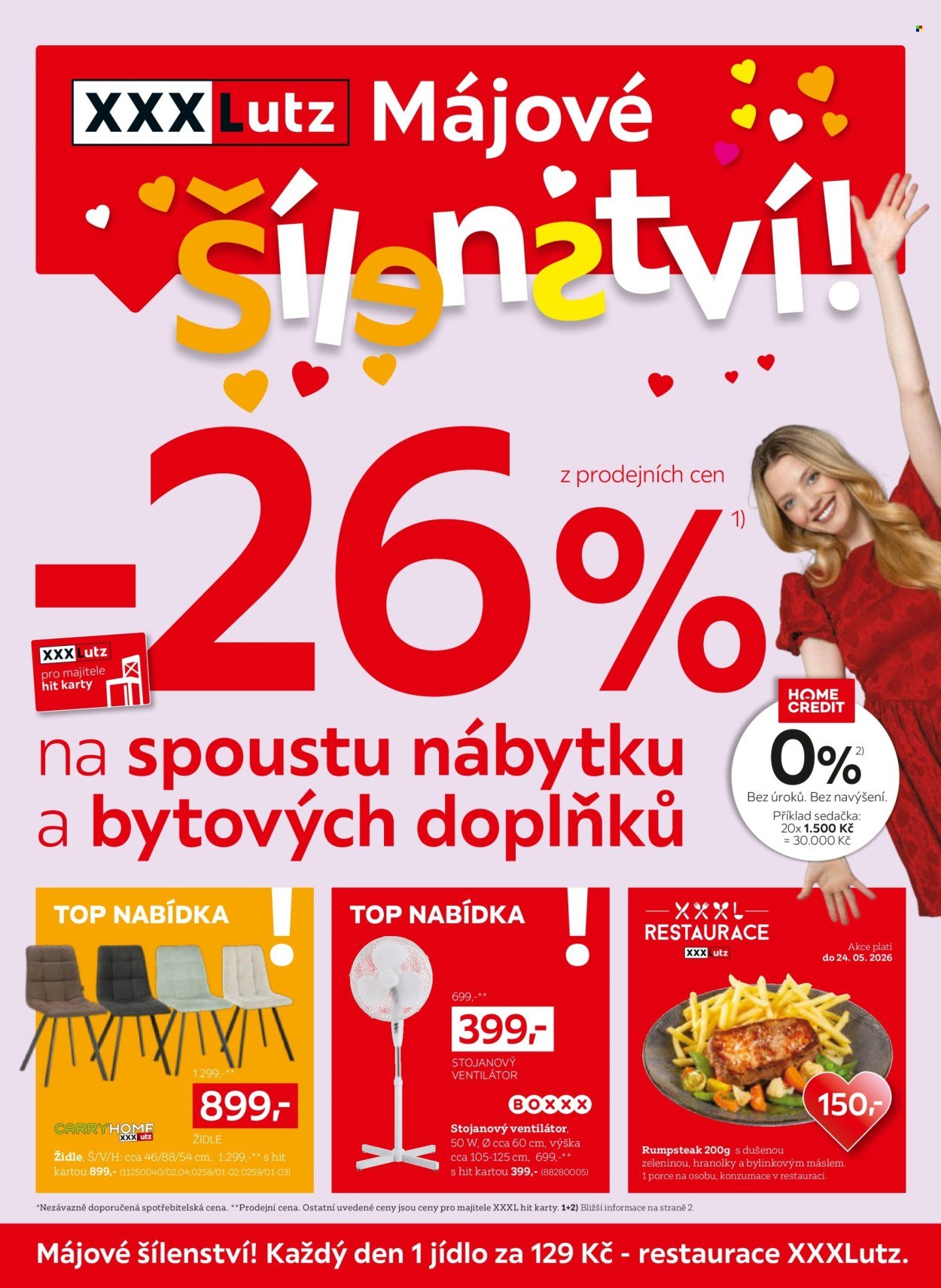 XXXLUTZ leták - Sleva 26 % téměř na všechno (2026-05-11 - 2026-05-24)