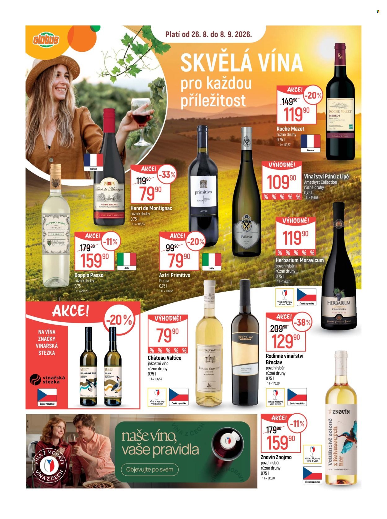 GLOBUS leták - Od středy 26.8.2026