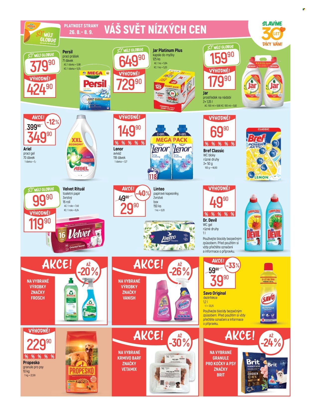 GLOBUS leták - Od středy 26.8.2026