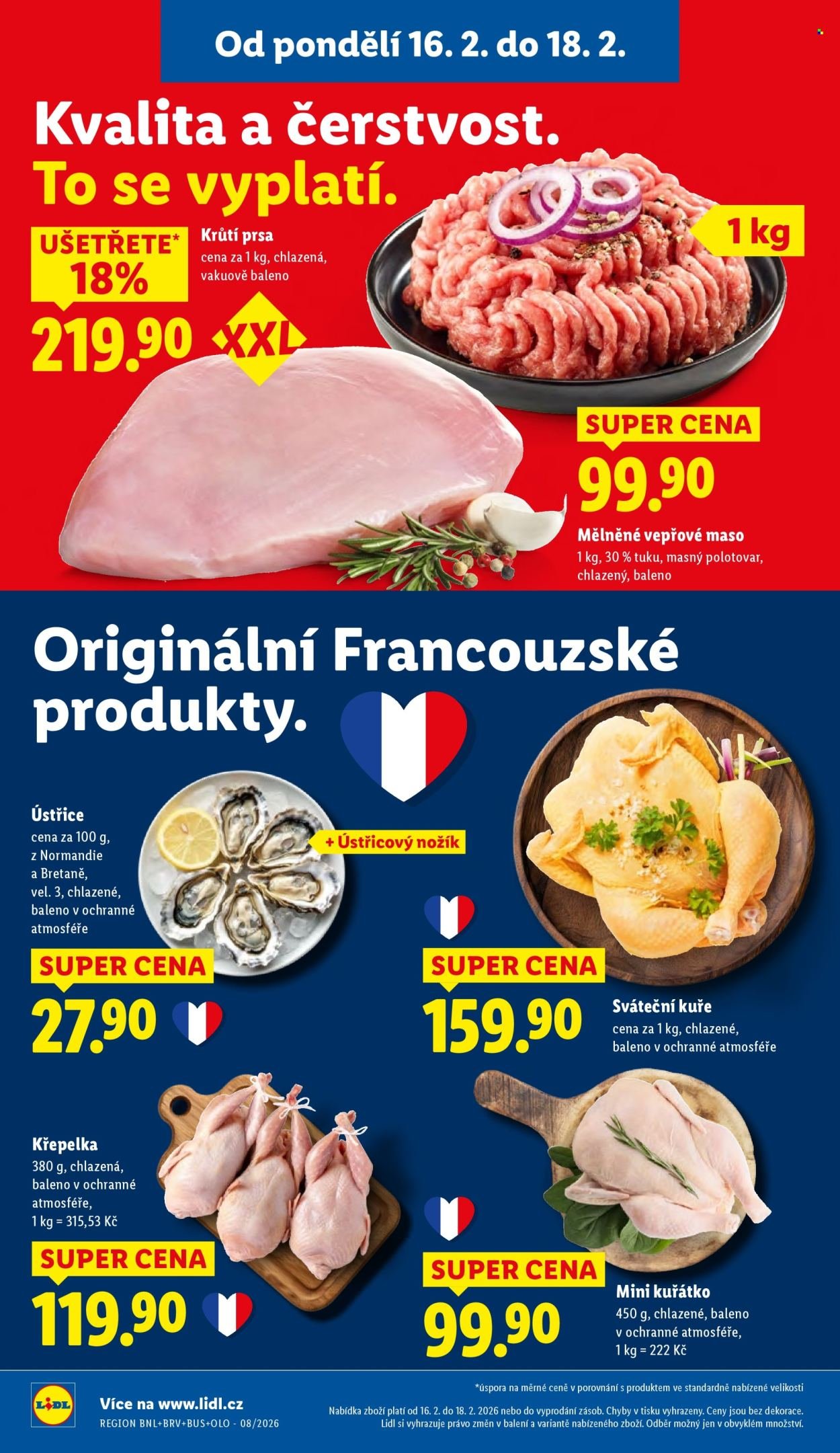 LIDL leták - Od pondělí 16.2.2026 (2026-02-16 - 2026-02-18)