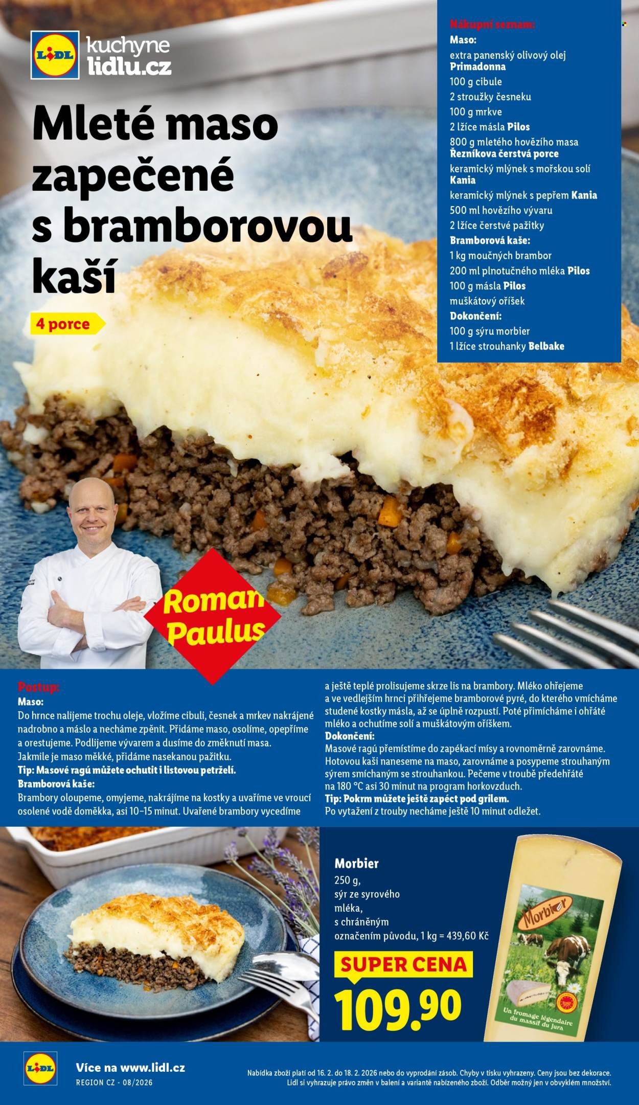 LIDL leták - Od pondělí 16.2.2026 (2026-02-16 - 2026-02-18)