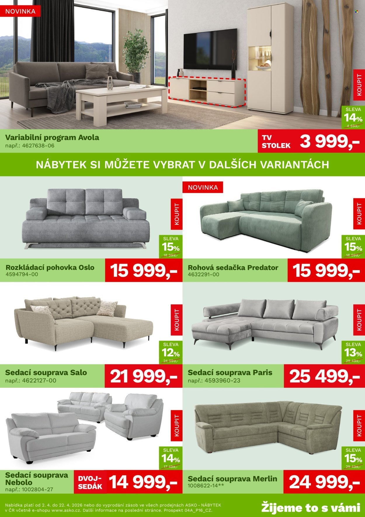 ASKO leták - Akční nabídka (2026-04-02 - 2026-04-22)