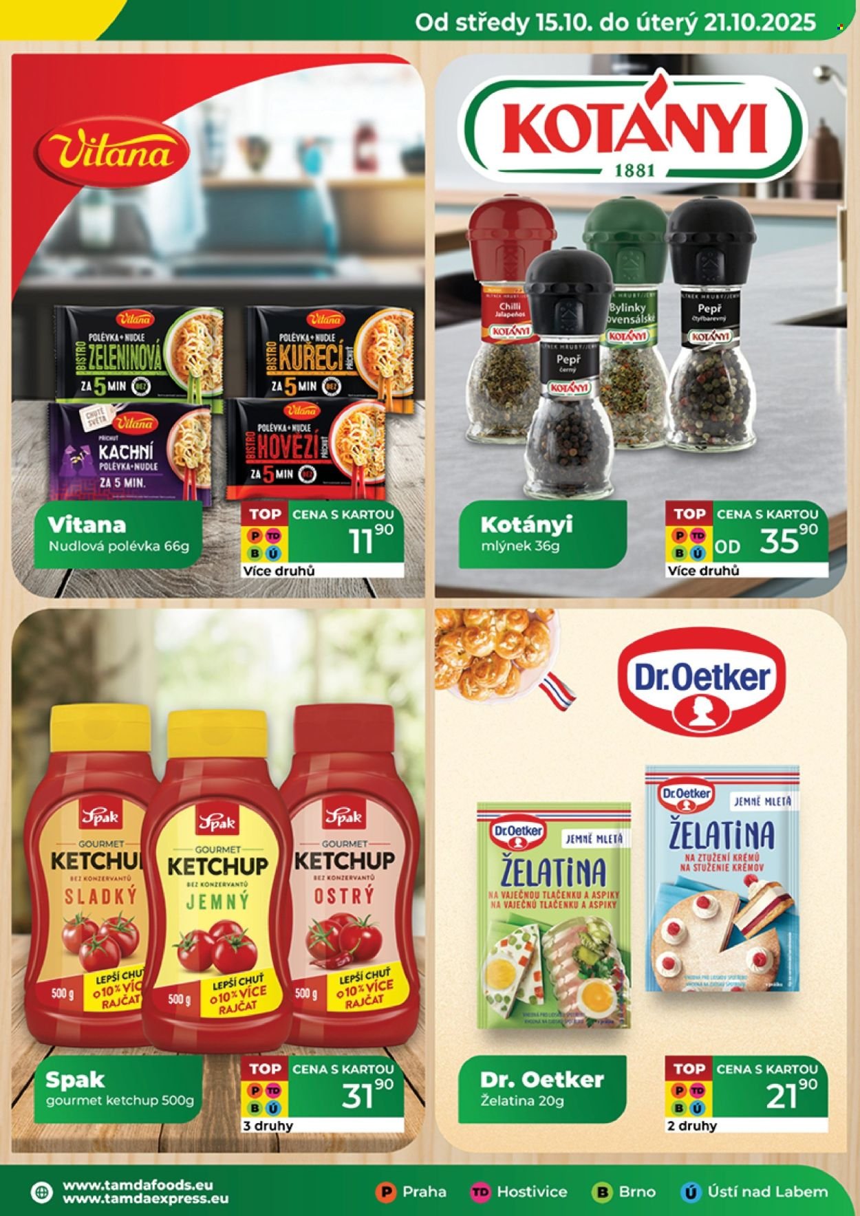 TAMDA FOODS leták - Od středy 15.10.2025 (2025-10-15 - 2025-10-21)