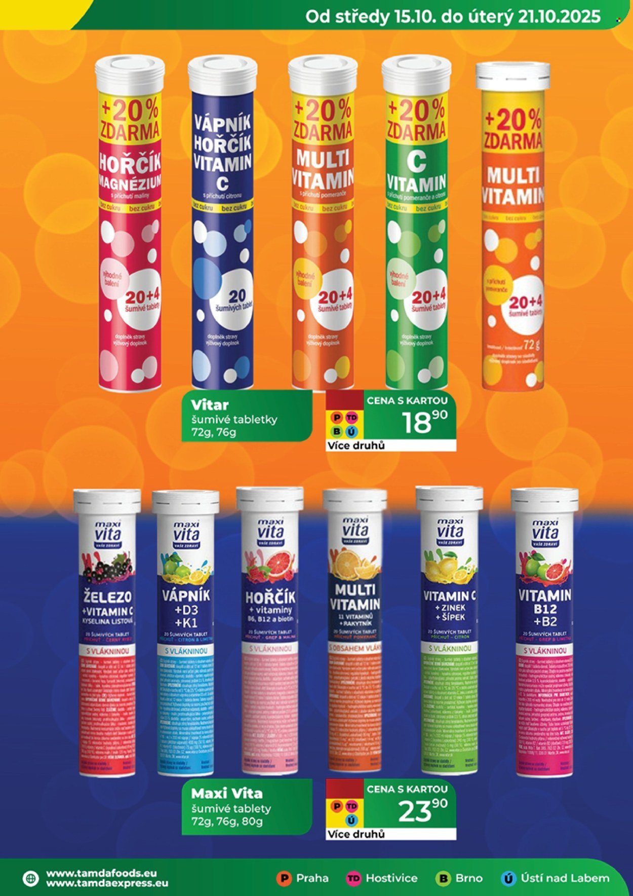 TAMDA FOODS leták - Od středy 15.10.2025 (2025-10-15 - 2025-10-21)