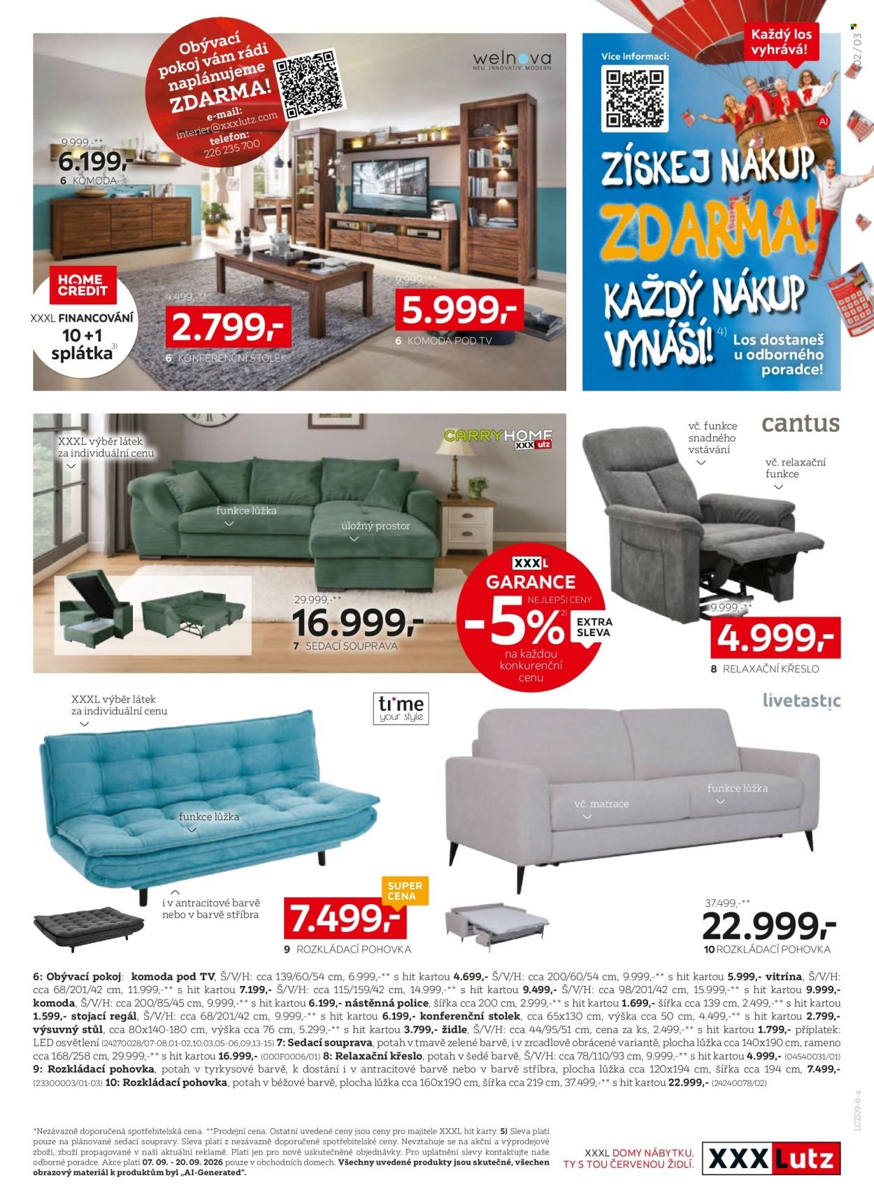 XXXLUTZ leták - Sleva 25 % téměř na všechno