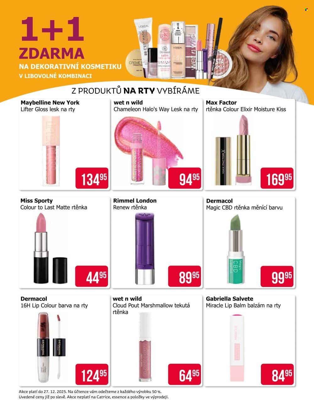 TETA DROGERIE leták - 1+1 zdarma na dekorativní kosmetiku v libovolné kombinaci (2025-12-11 - 2025-12-27)