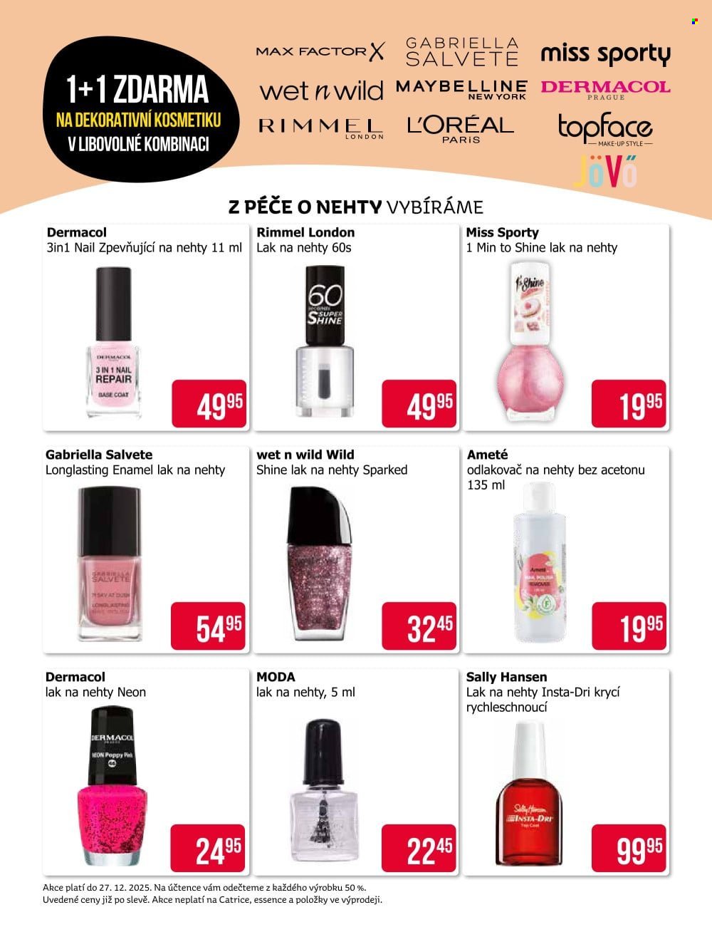 TETA DROGERIE leták - 1+1 zdarma na dekorativní kosmetiku v libovolné kombinaci (2025-12-11 - 2025-12-27)