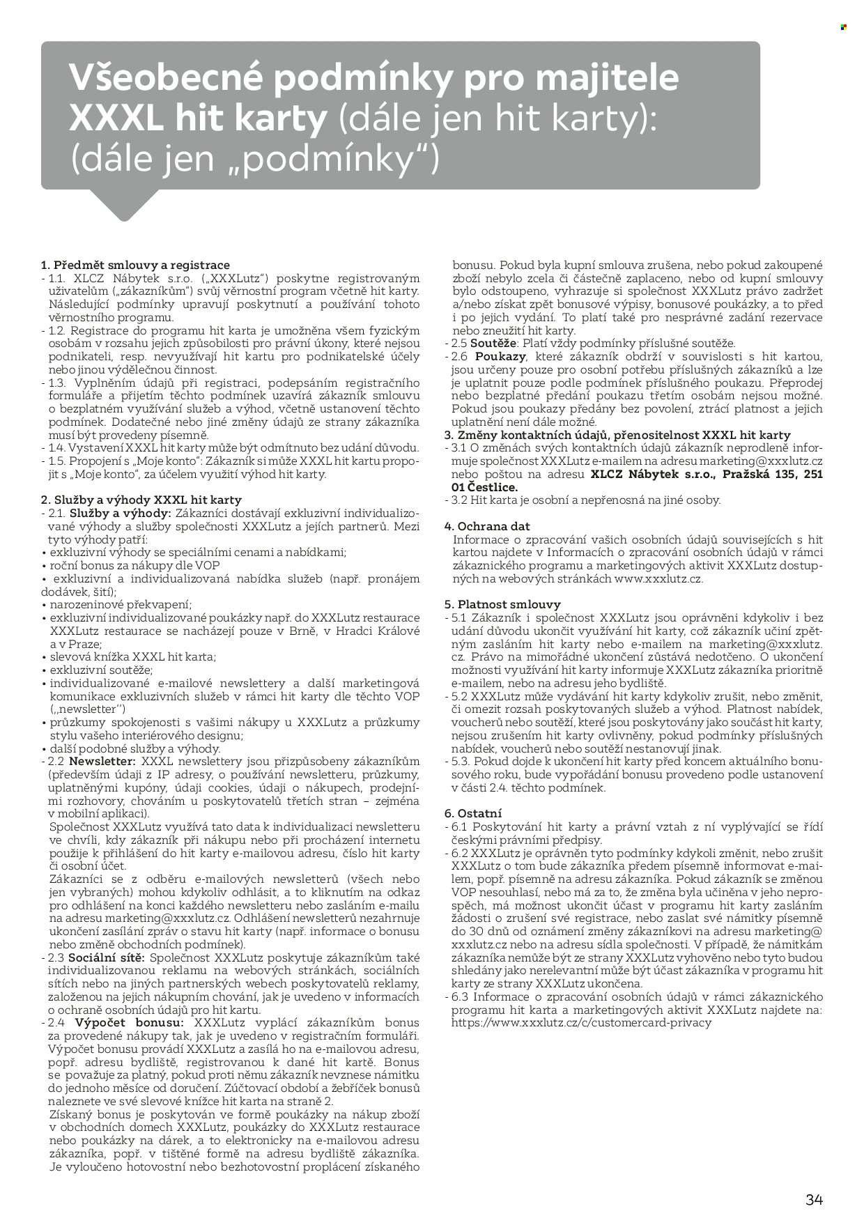 XXXLUTZ leták - Být věrným zákazníkem se vyplatí (2026-02-01 - 2026-07-31)