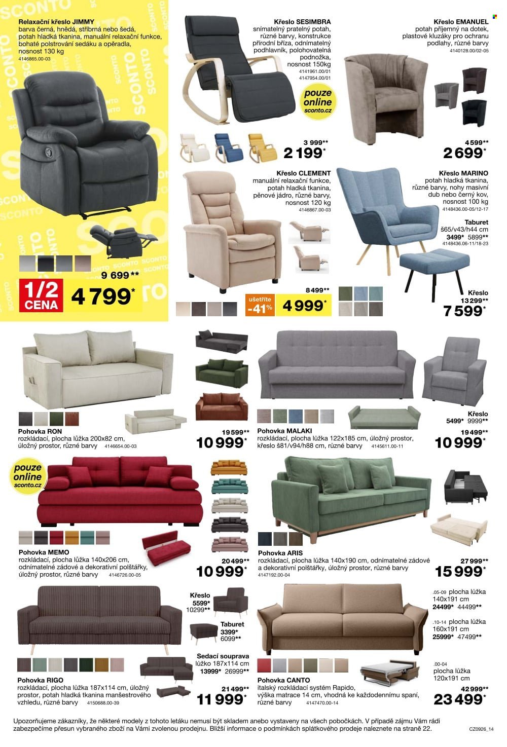 SCONTO NÁBYTEK leták - -40% na dětské pokoje