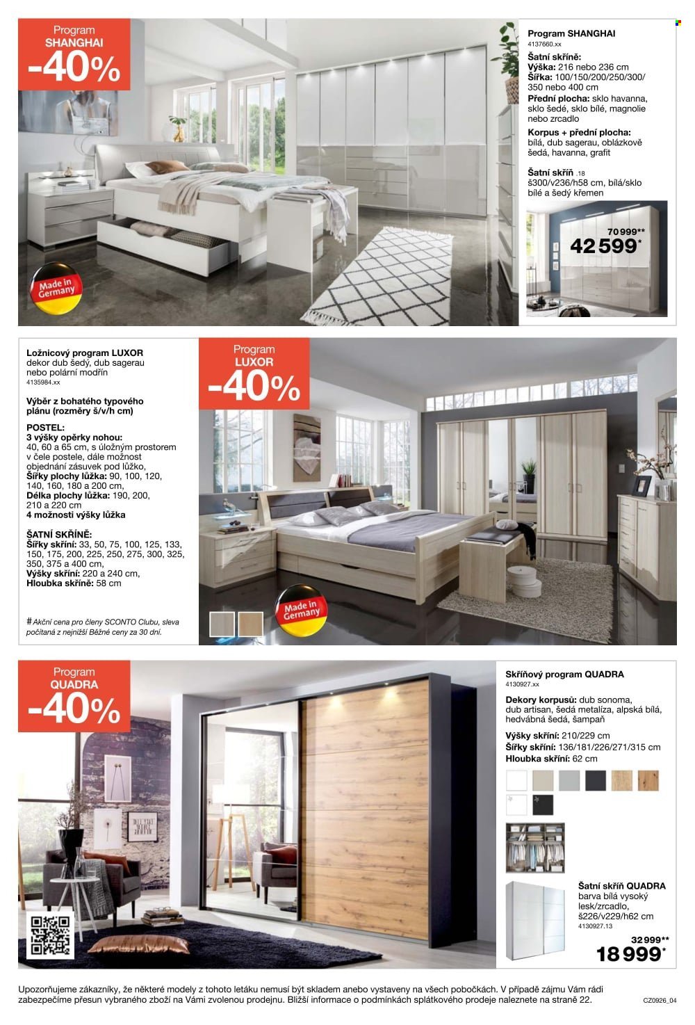 SCONTO NÁBYTEK leták - -40% na dětské pokoje