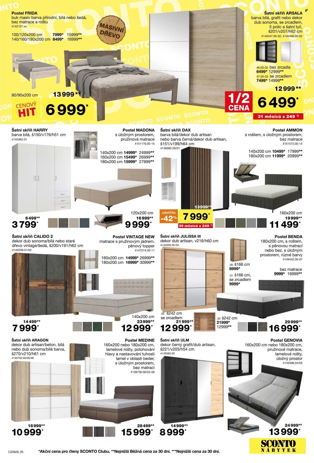 SCONTO NÁBYTEK leták - -40% na dětské pokoje