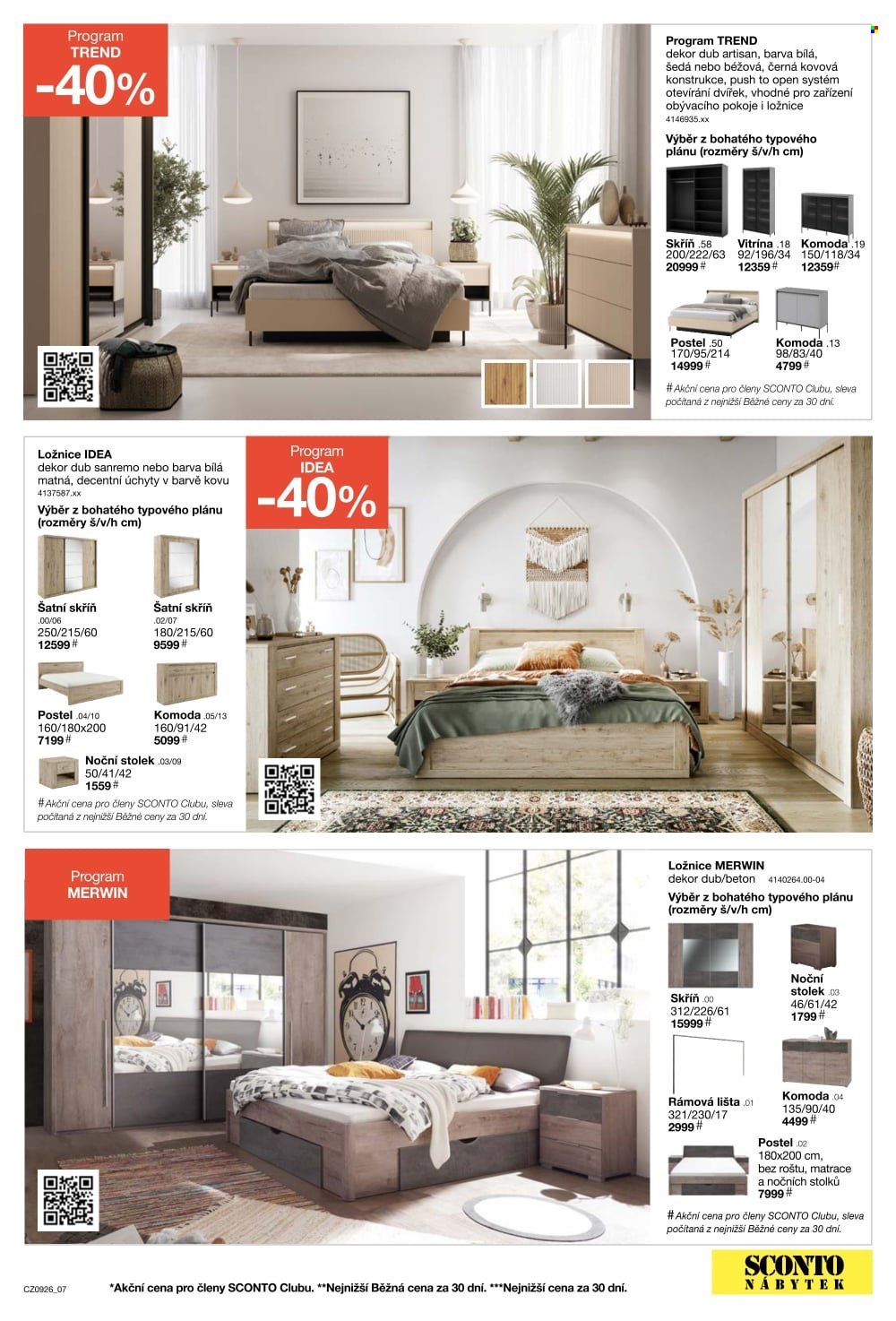 SCONTO NÁBYTEK leták - -40% na dětské pokoje