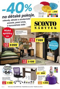 SCONTO NÁBYTEK leták - -40% na dětské pokoje