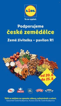 LIDL leták - Podporujeme české zemědělce