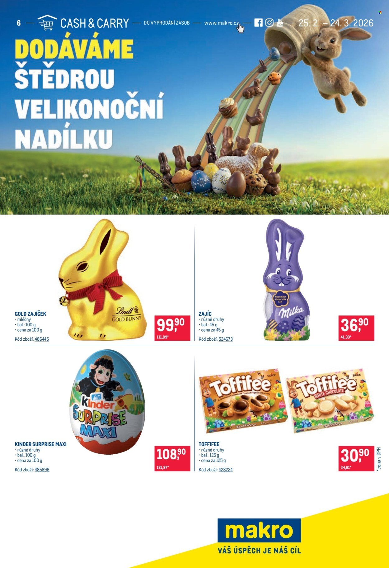 MAKRO leták - Velikonoční čokolády (2026-02-25 - 2026-03-24)