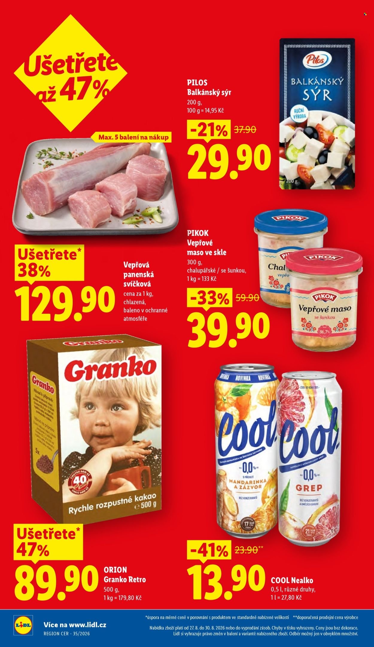 LIDL leták - Od čtvrtka 27.8.2026