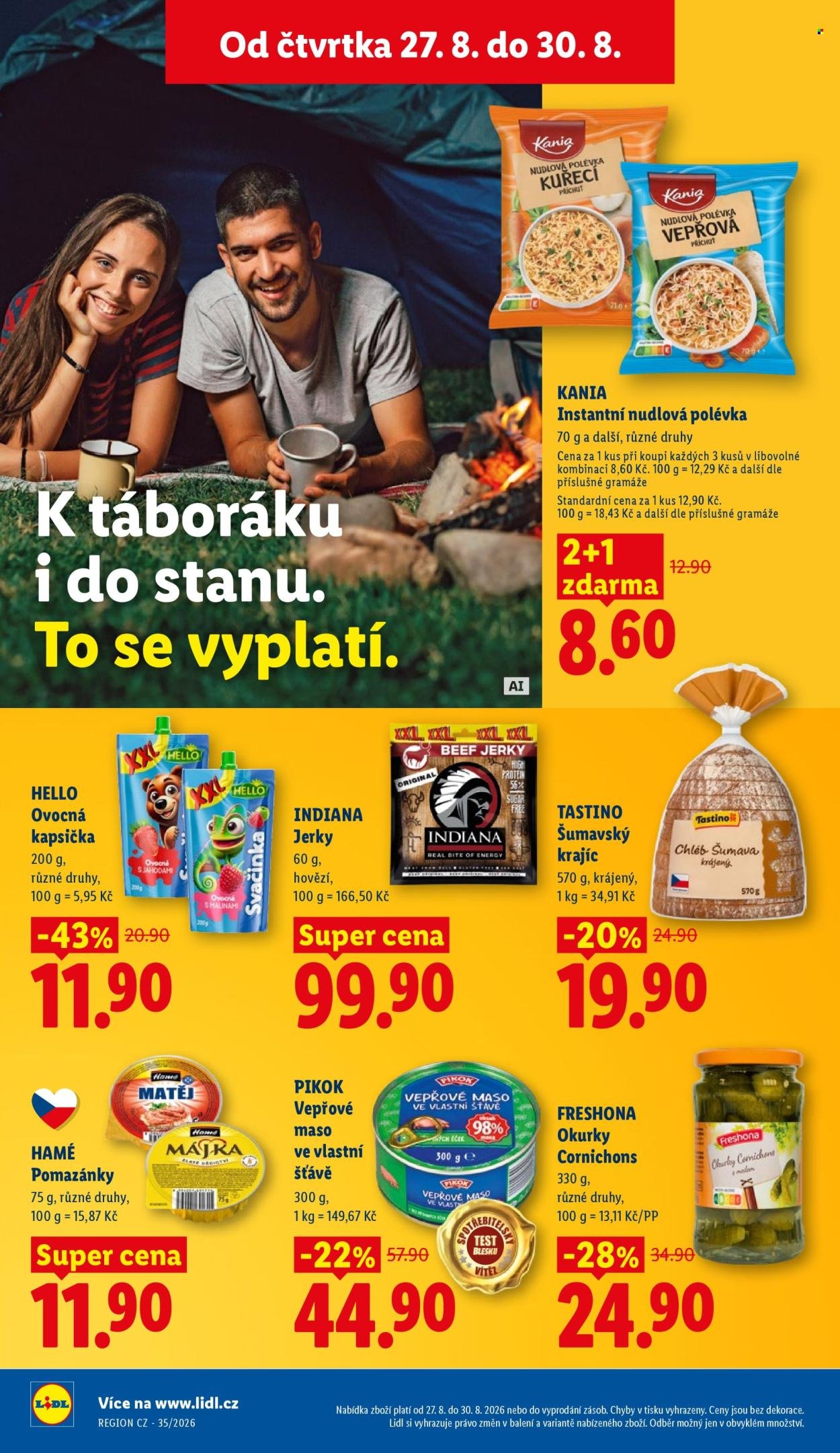 LIDL leták - Od čtvrtka 27.8.2026