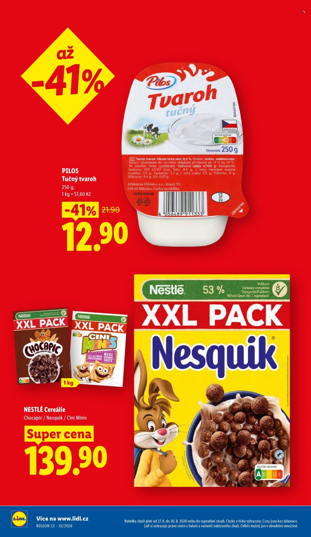 LIDL leták - Od čtvrtka 27.8.2026