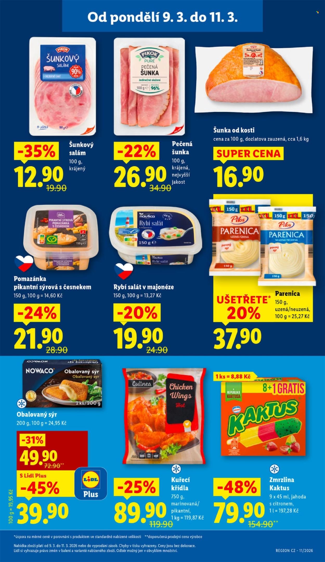 LIDL leták - Od pondělí 9.3.2026 (2026-03-09 - 2026-03-11)
