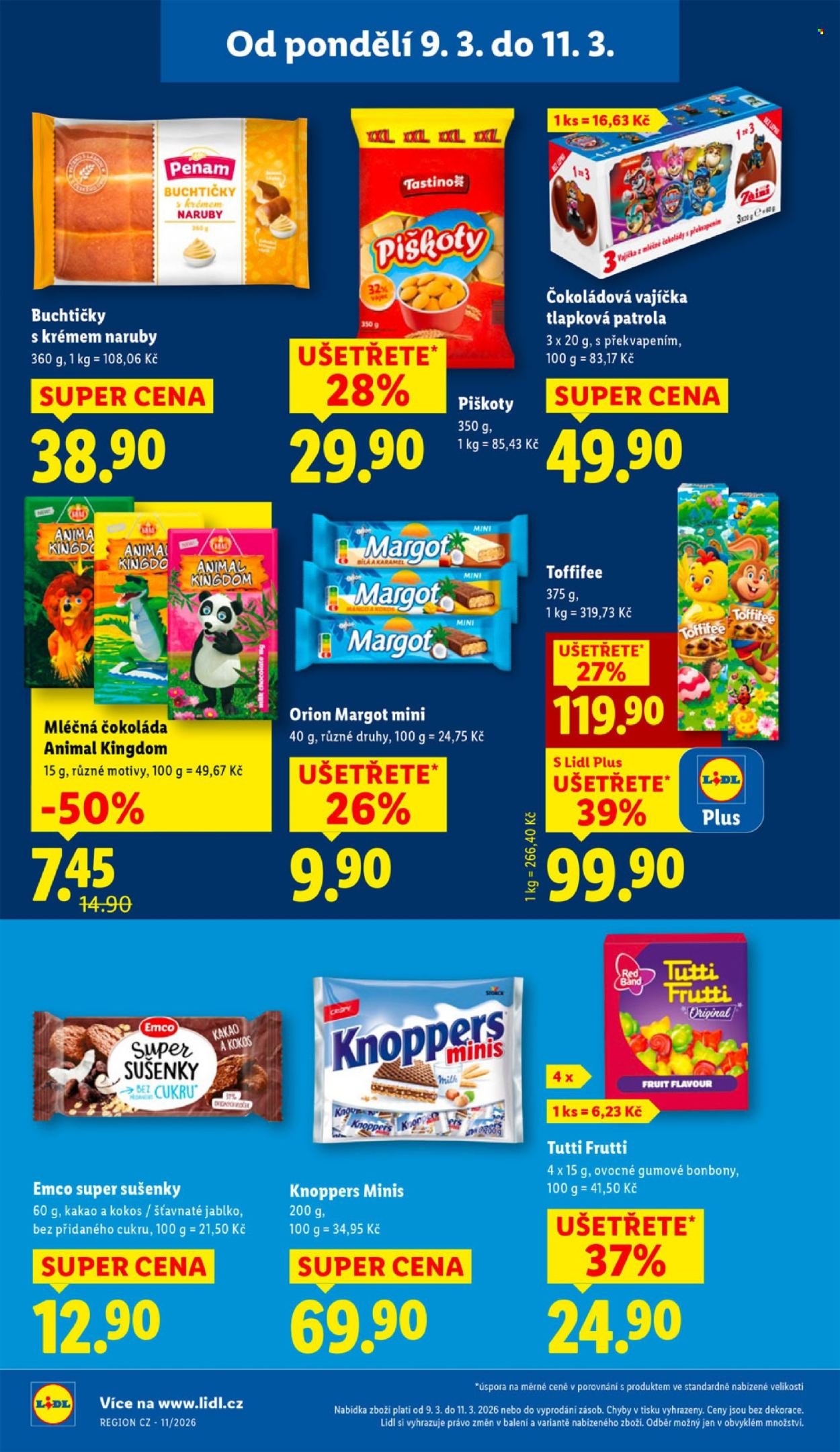 LIDL leták - Od pondělí 9.3.2026 (2026-03-09 - 2026-03-11)
