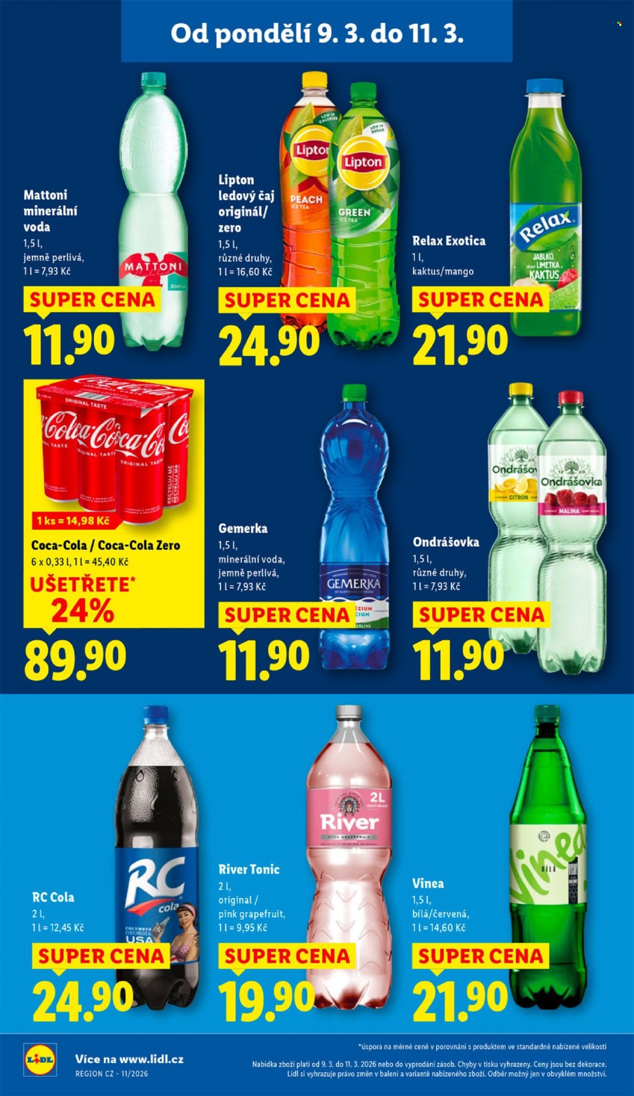 LIDL leták - Od pondělí 9.3.2026 (2026-03-09 - 2026-03-11)