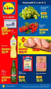 LIDL leták - Od pondělí 9.3.2026 (2026-03-09 - 2026-03-11)
