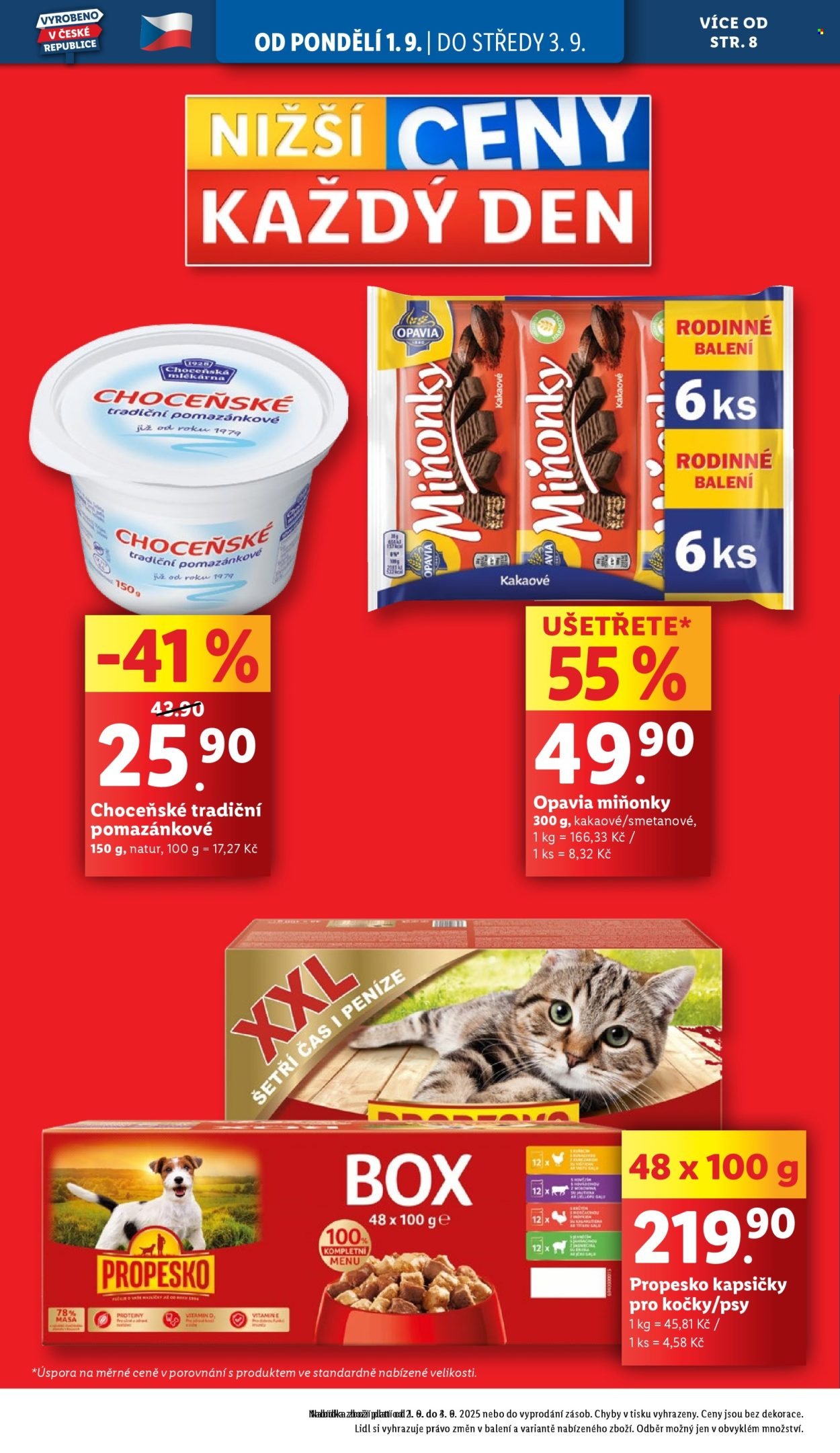 LIDL leták - Od pondělí 1.9.2025 (2025-09-01 - 2025-09-03)