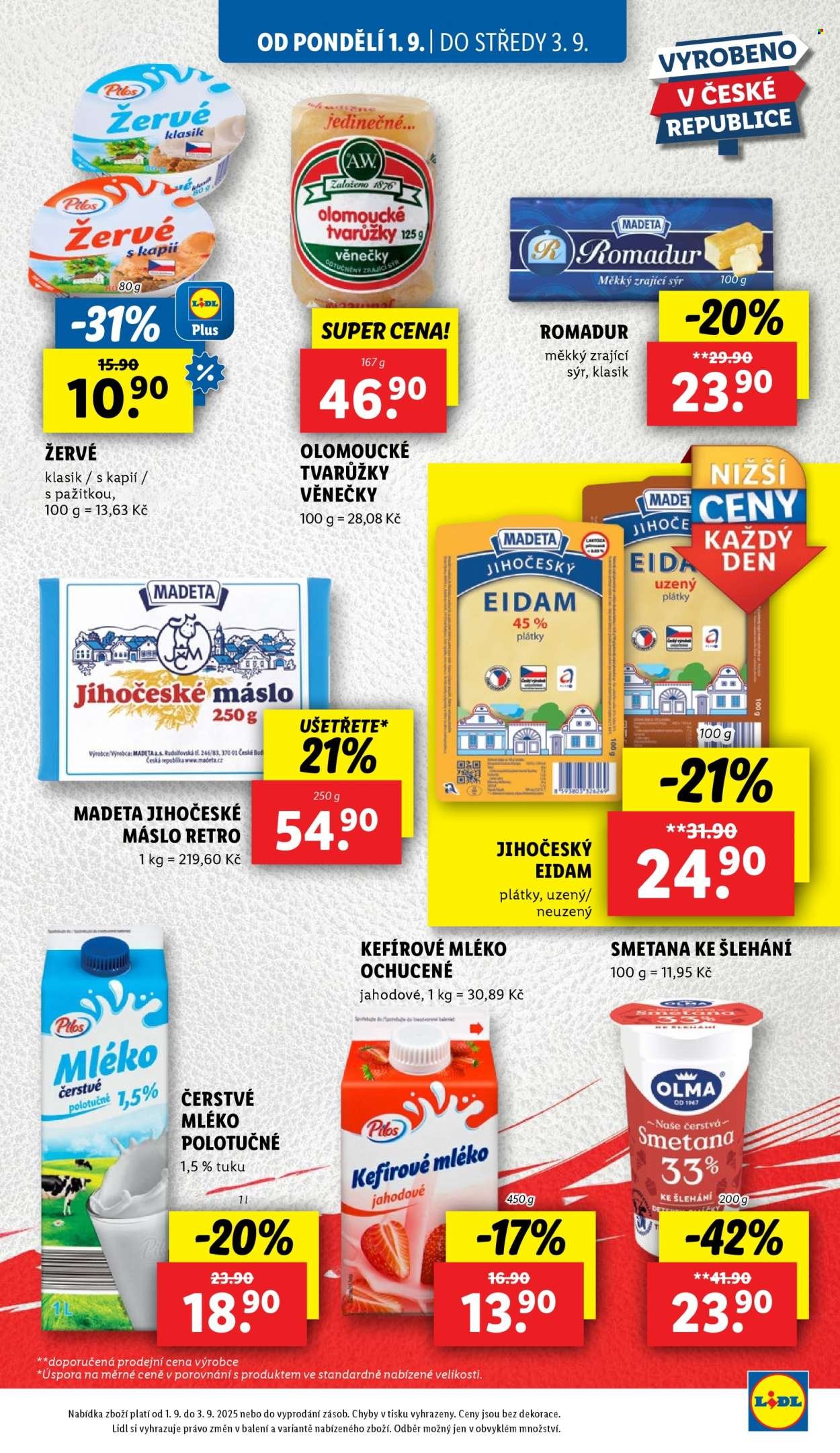 LIDL leták - Od pondělí 1.9.2025 (2025-09-01 - 2025-09-03)