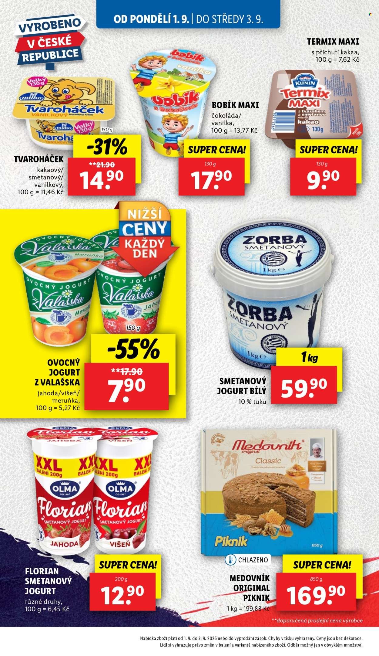 LIDL leták - Od pondělí 1.9.2025 (2025-09-01 - 2025-09-03)