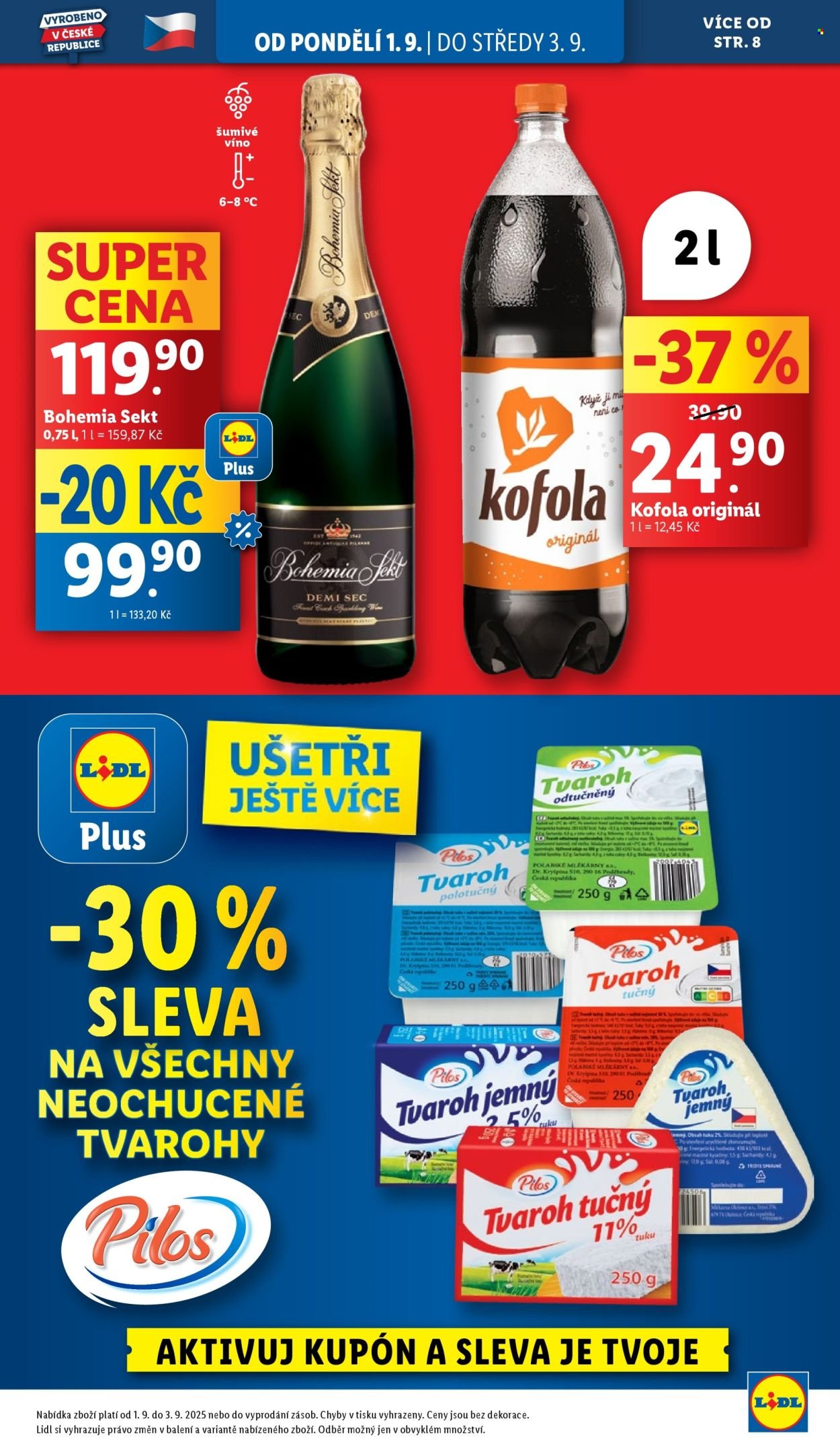 LIDL leták - Od pondělí 1.9.2025 (2025-09-01 - 2025-09-03)