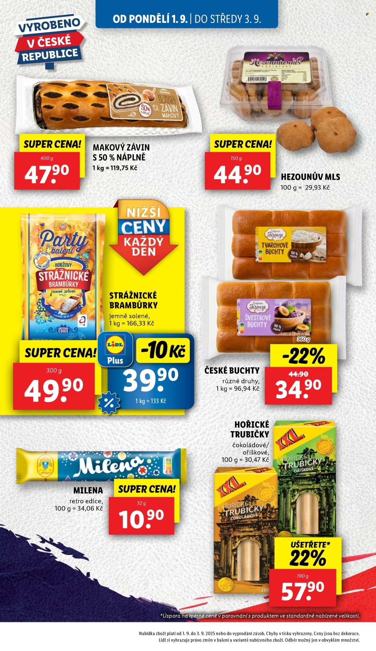LIDL leták - Od pondělí 1.9.2025 (2025-09-01 - 2025-09-03)