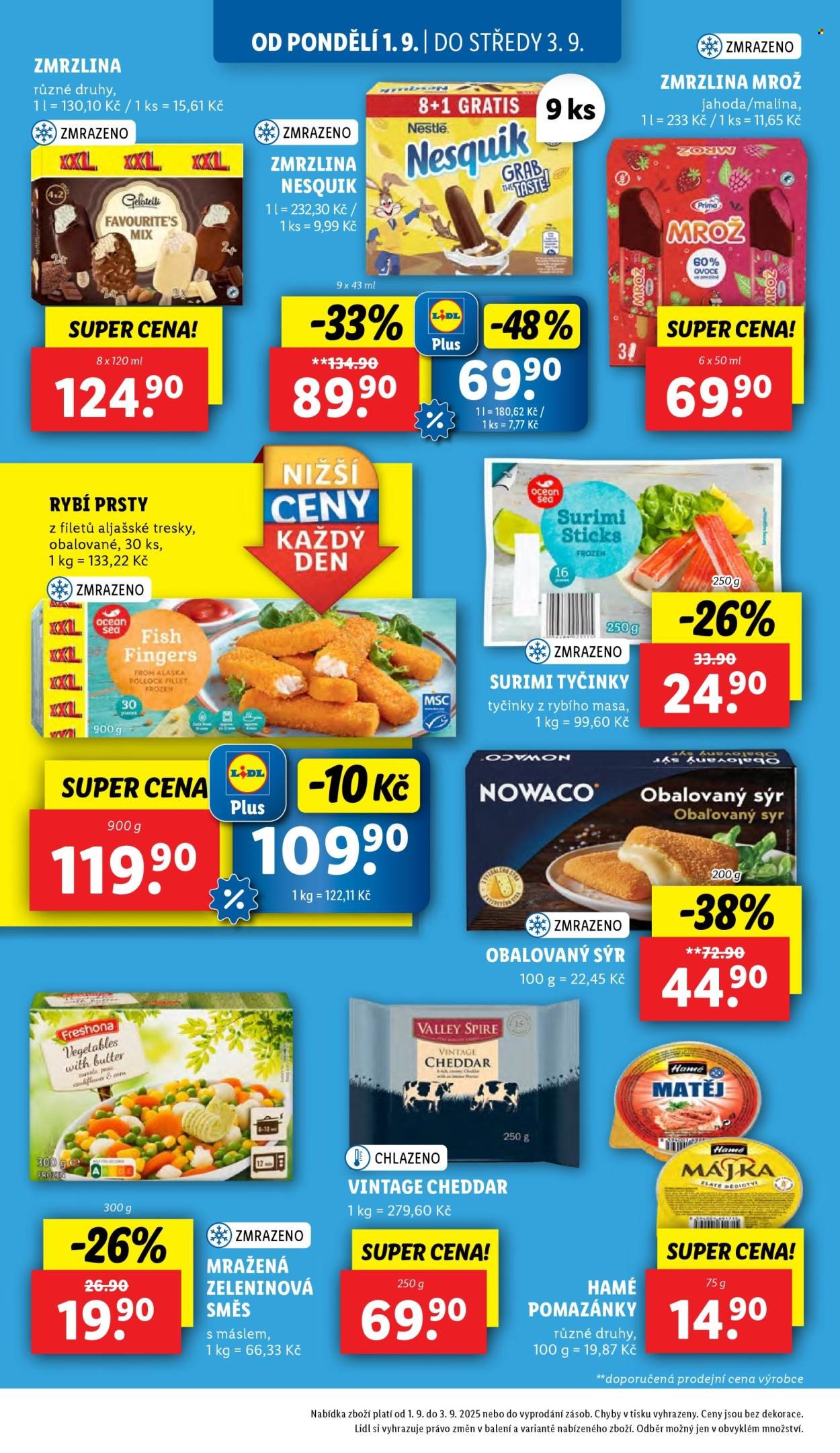LIDL leták - Od pondělí 1.9.2025 (2025-09-01 - 2025-09-03)