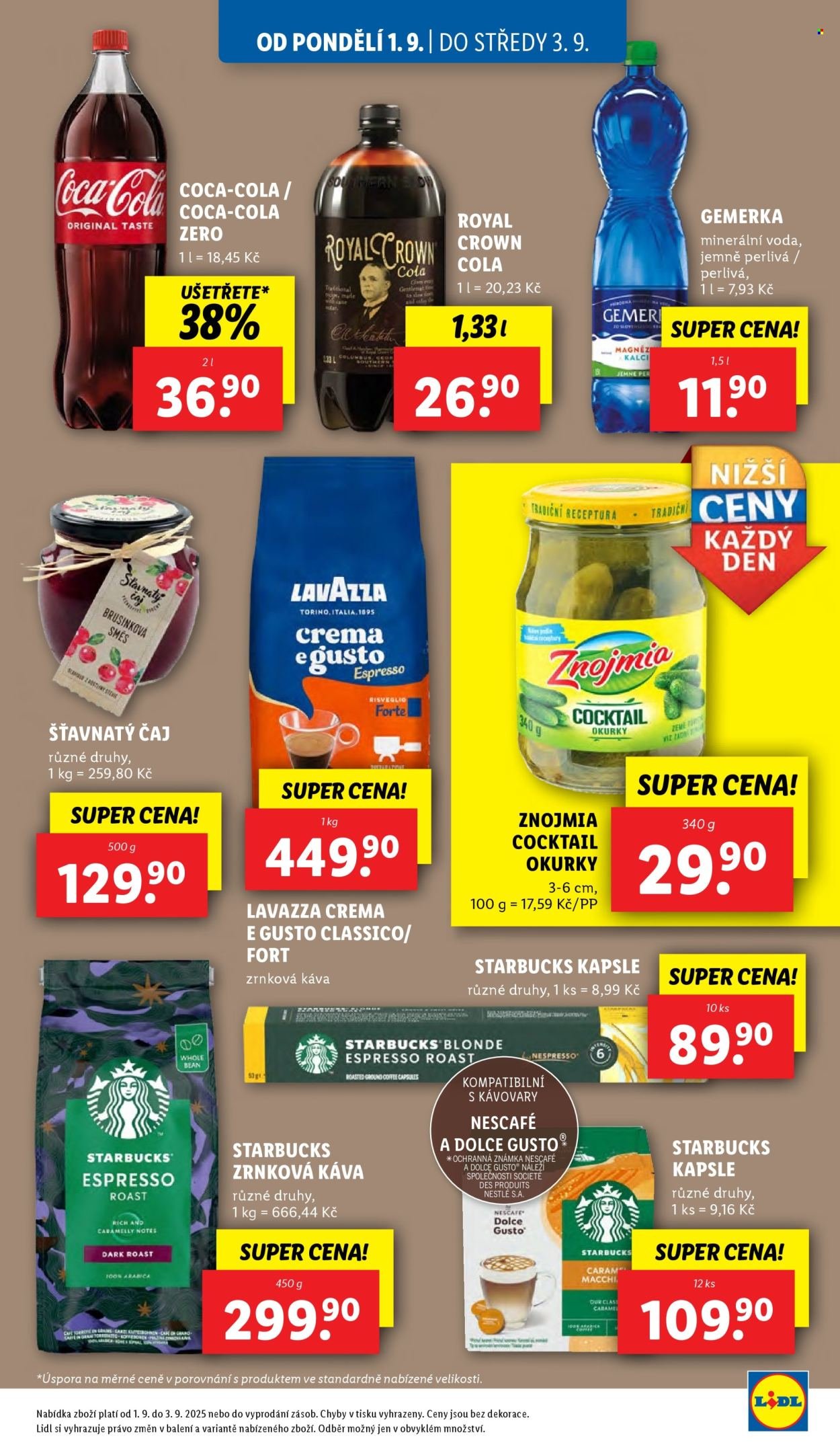 LIDL leták - Od pondělí 1.9.2025 (2025-09-01 - 2025-09-03)