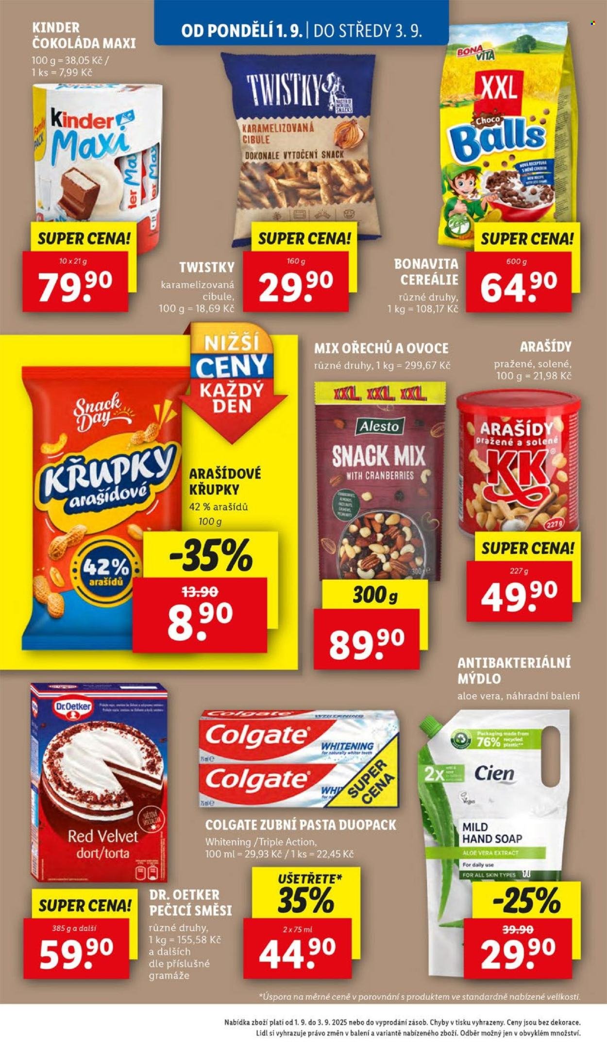LIDL leták - Od pondělí 1.9.2025 (2025-09-01 - 2025-09-03)