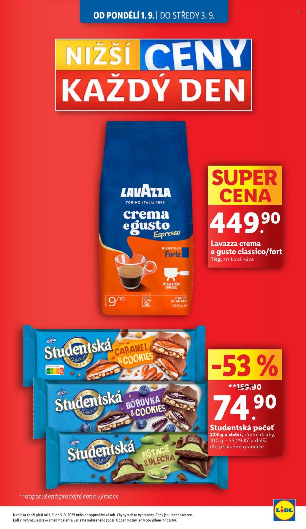 LIDL leták - Od pondělí 1.9.2025 (2025-09-01 - 2025-09-03)