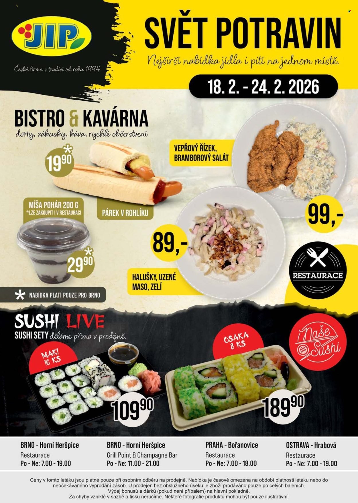 JIP leták - Svět potravin (2026-02-18 - 2026-02-24)