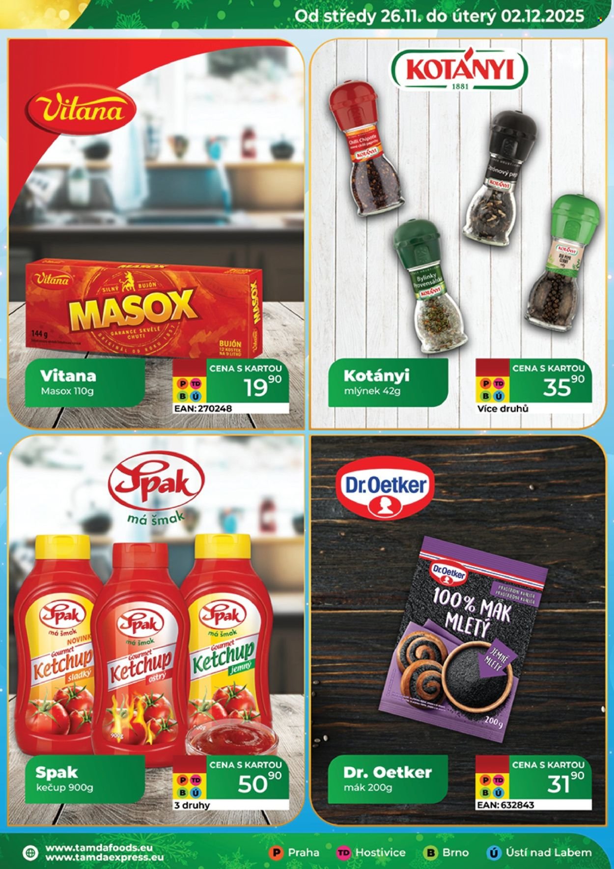 TAMDA FOODS leták - Od středy 26.11.2025 (2025-11-26 - 2025-12-02)
