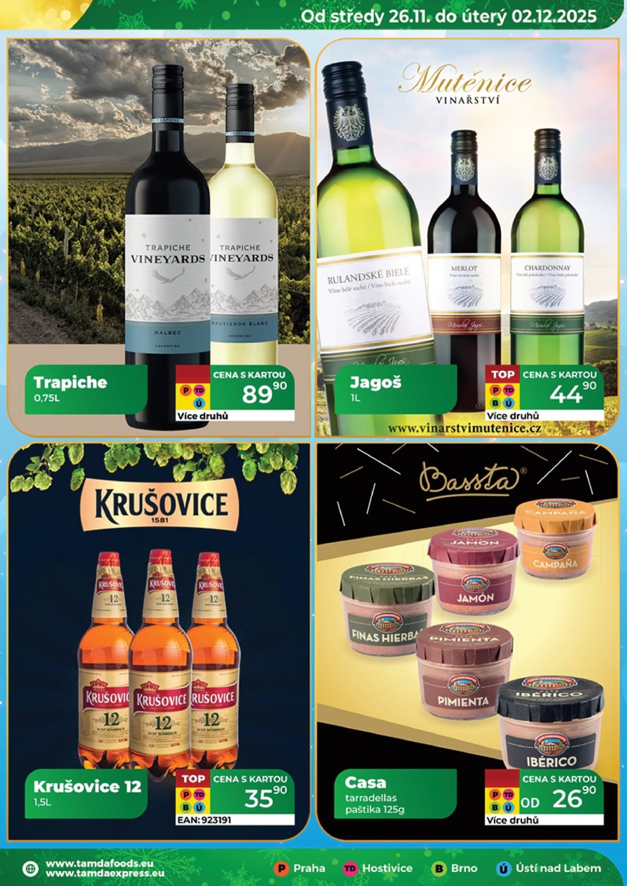 TAMDA FOODS leták - Od středy 26.11.2025 (2025-11-26 - 2025-12-02)