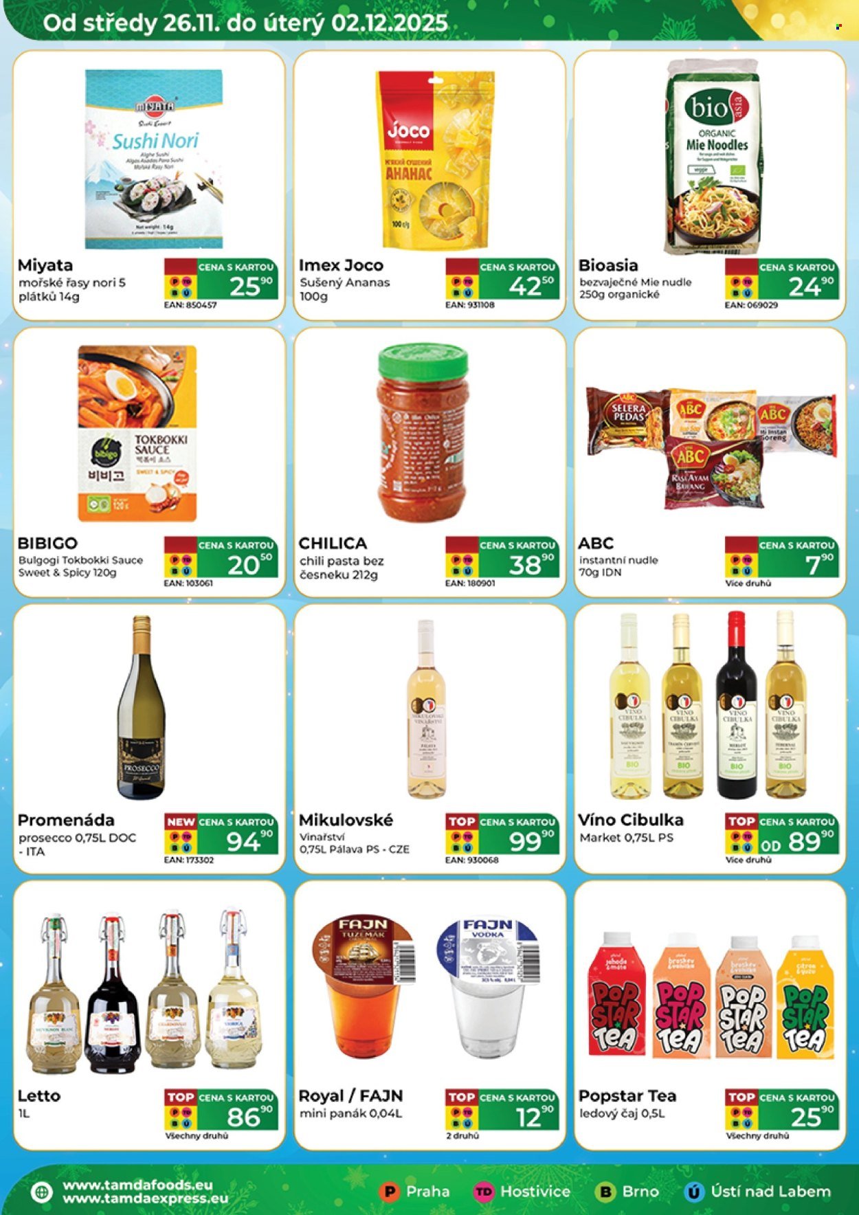 TAMDA FOODS leták - Od středy 26.11.2025 (2025-11-26 - 2025-12-02)