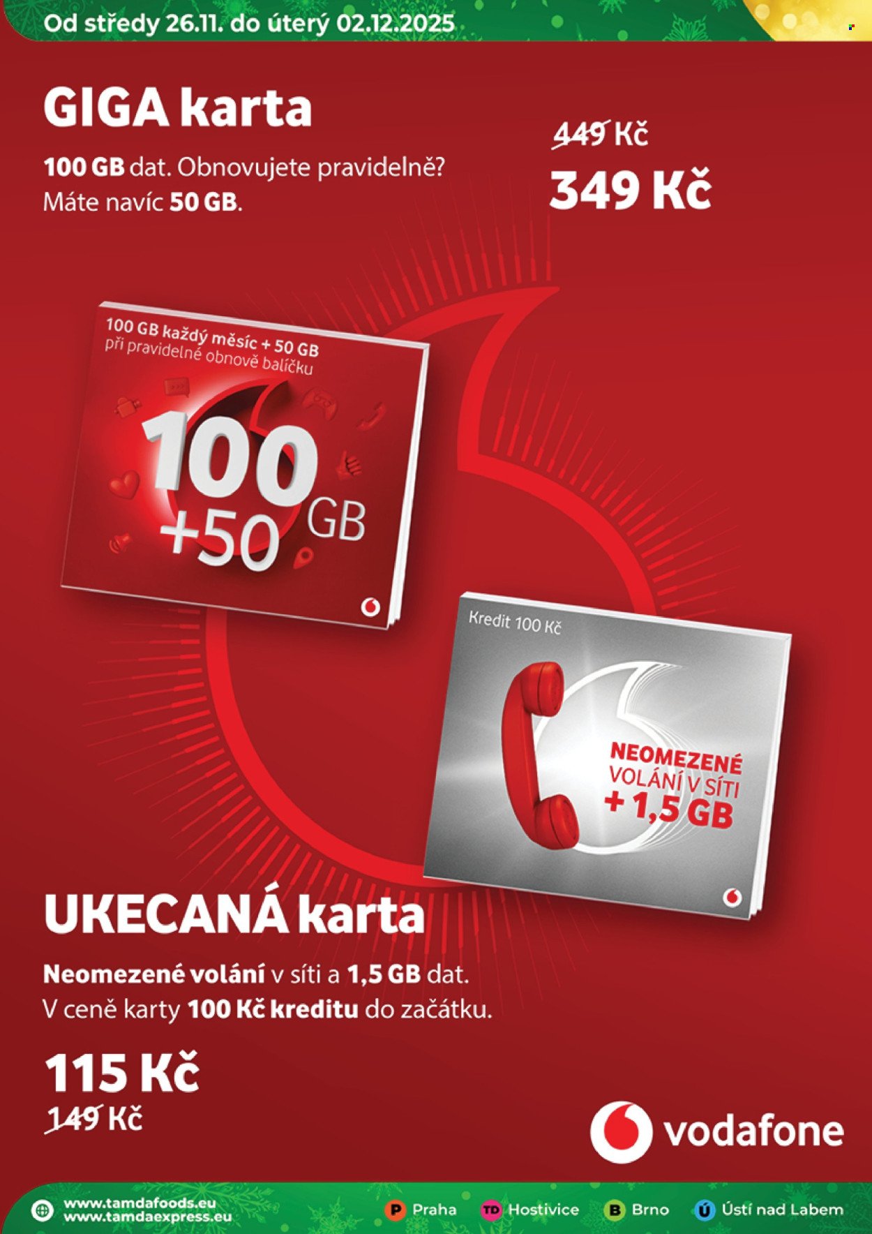 TAMDA FOODS leták - Od středy 26.11.2025 (2025-11-26 - 2025-12-02)