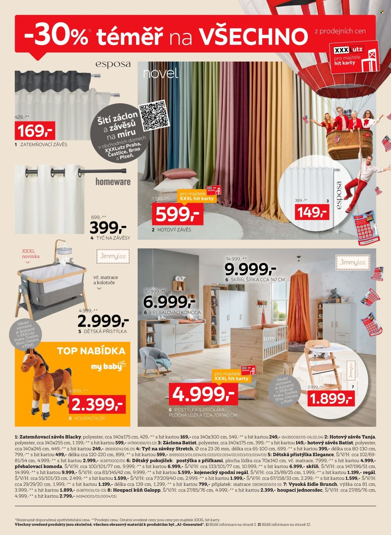 XXXLUTZ leták - Sleva 30 % téměř na všechno!